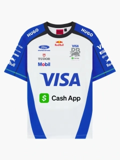 Tričko Visa Cash APP Racing Bulls s logy sponzorů - týmová edice