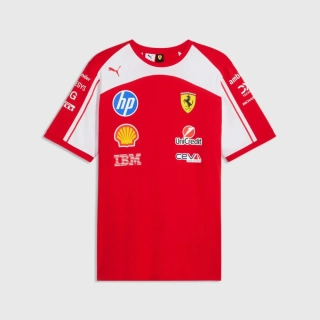 Tričko Scuderia Ferrari F1 x Puma s logy sponzorů - týmová edice